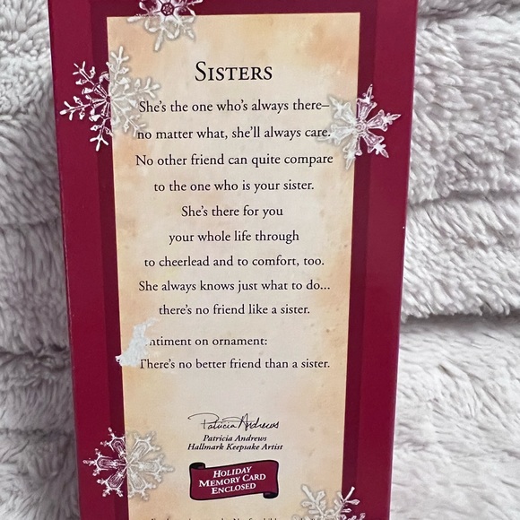 Hallmark Sisters Keepsake ornament - Picture 4 of 6